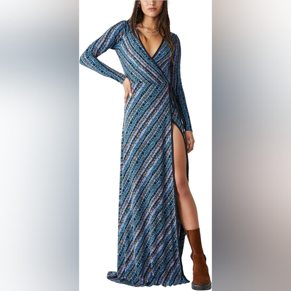 Free People Wrap Maxi Dress Brand New With Tags - Picture 5 of 7